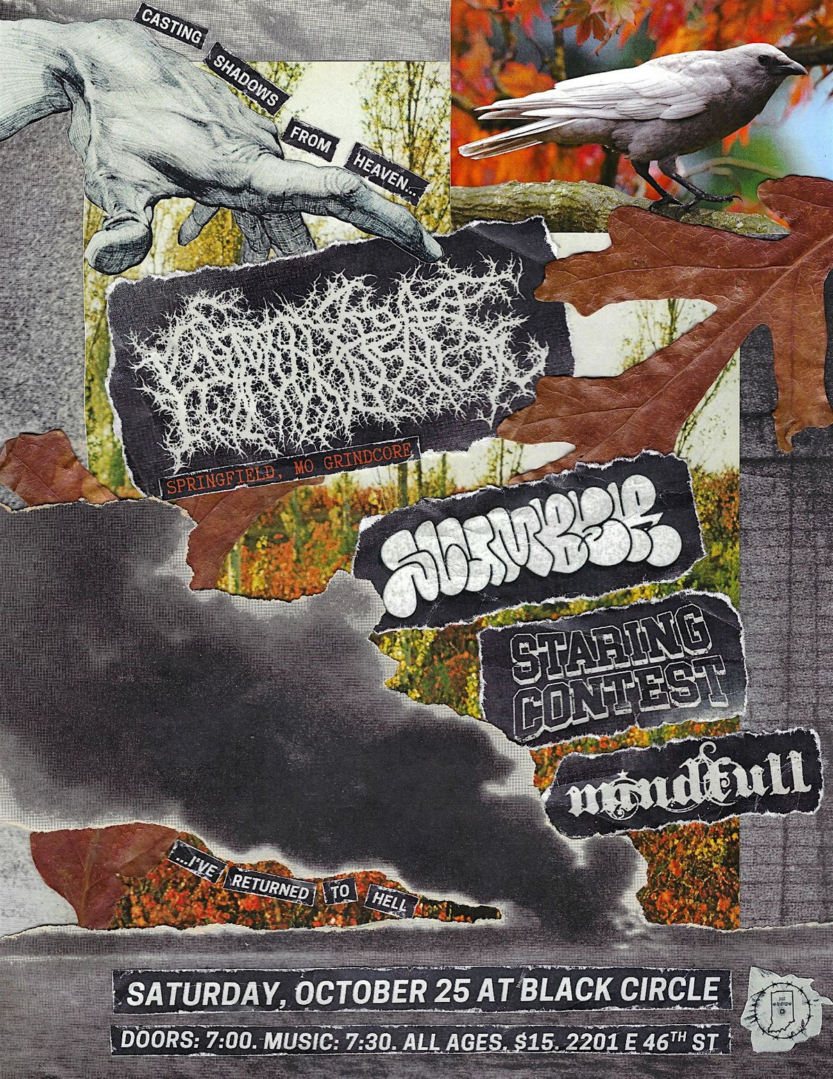 PRIMITIVE RAGE \/ SLUMBER \/ STARING CONTEST \/ MINDFULL @ BLACK CIRCLE