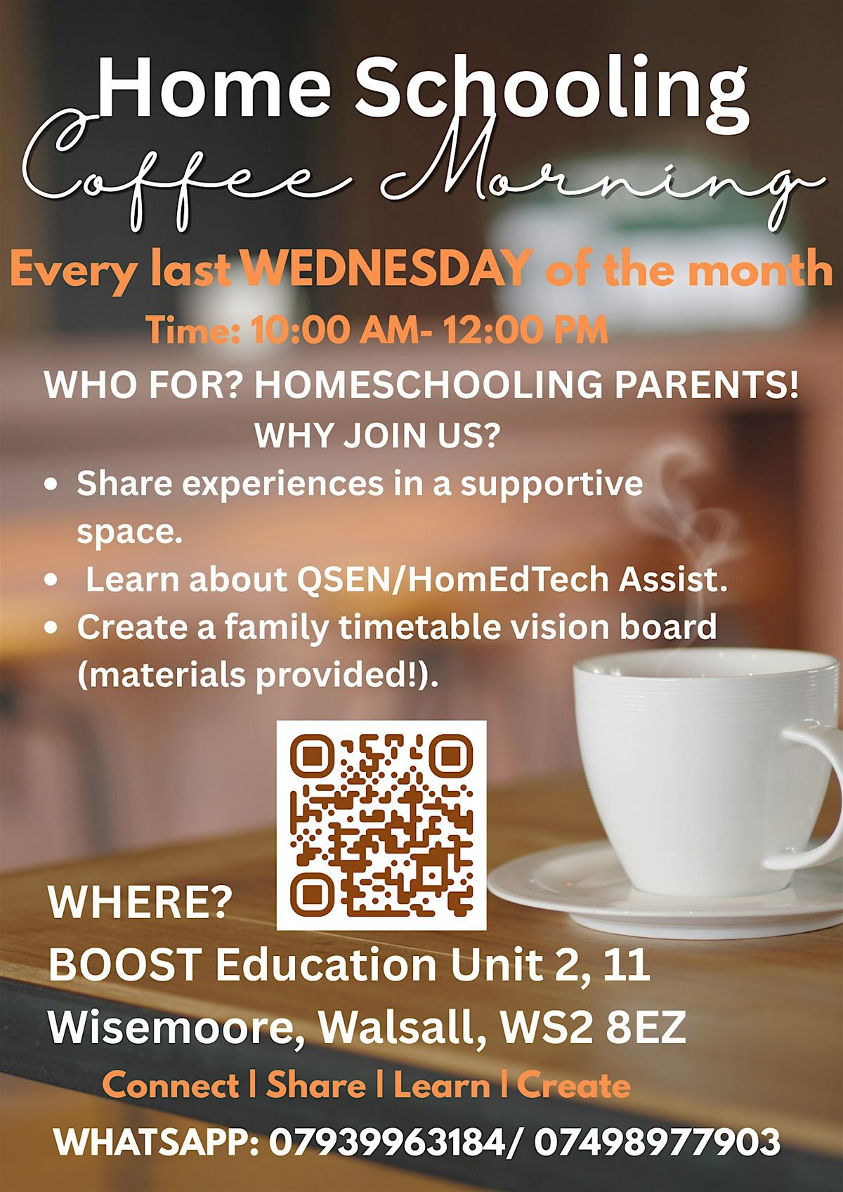 HOMESCHOOLING COFFEE MORNING: CREATE YOUR OWN VISION BOARD TIMETABLES!