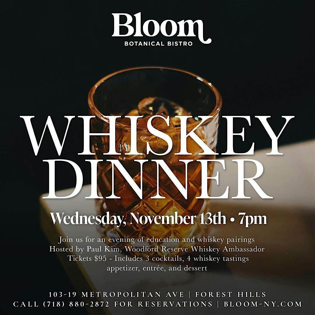 All inclusive Whiskey Dinner Experience