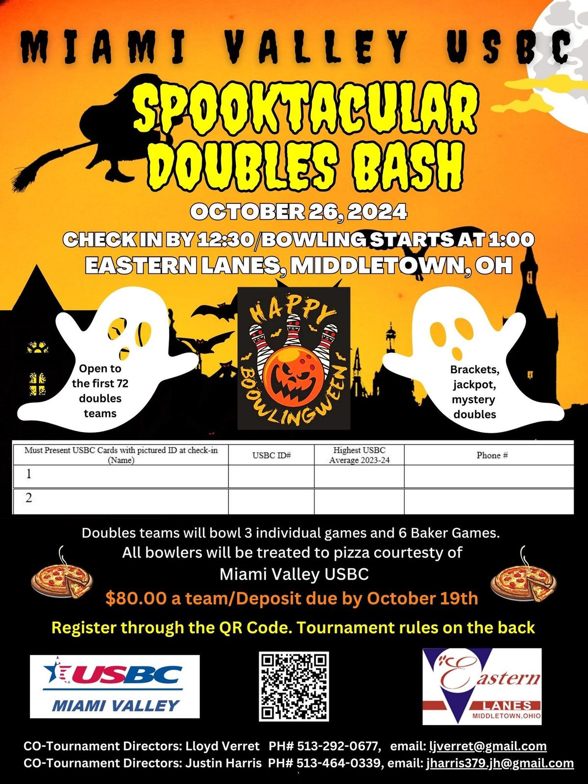 2024 Miami Valley Spooktacular Doubles Bash