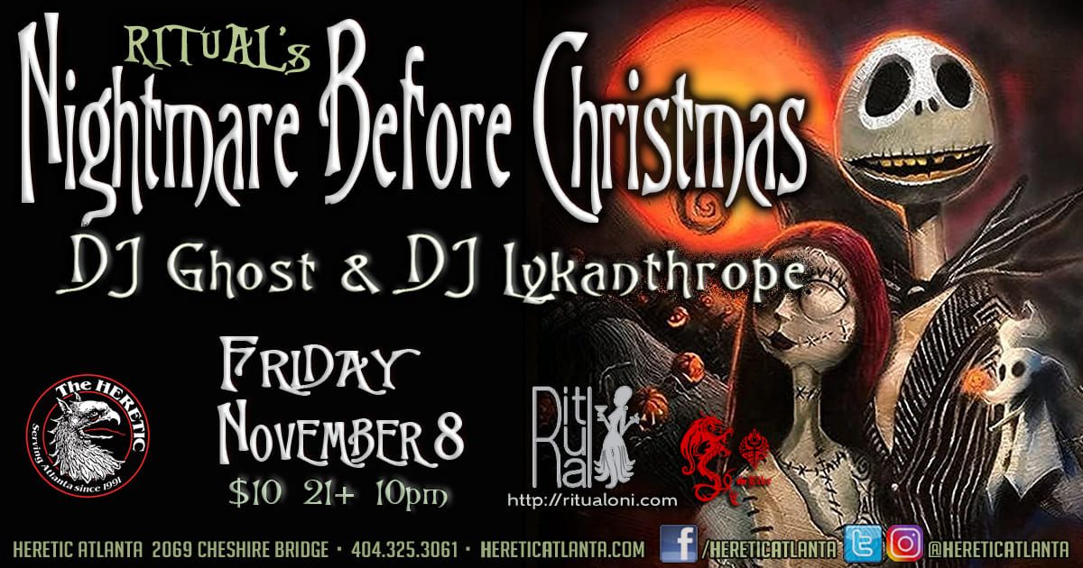 RITUAL's Nightmare Before Christmas Party (goth\/industrial)