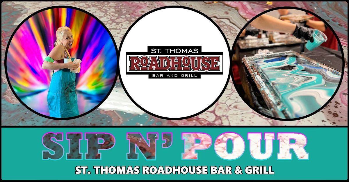 Acrylic Pour Workshop at St.Thomas Roadhouse!