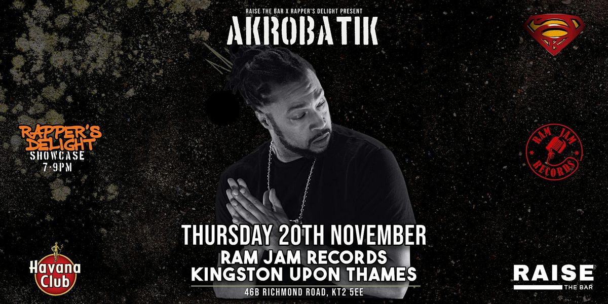 Akrobatik Live @ Ram Jam Records - Thursday 20th Nov 2025