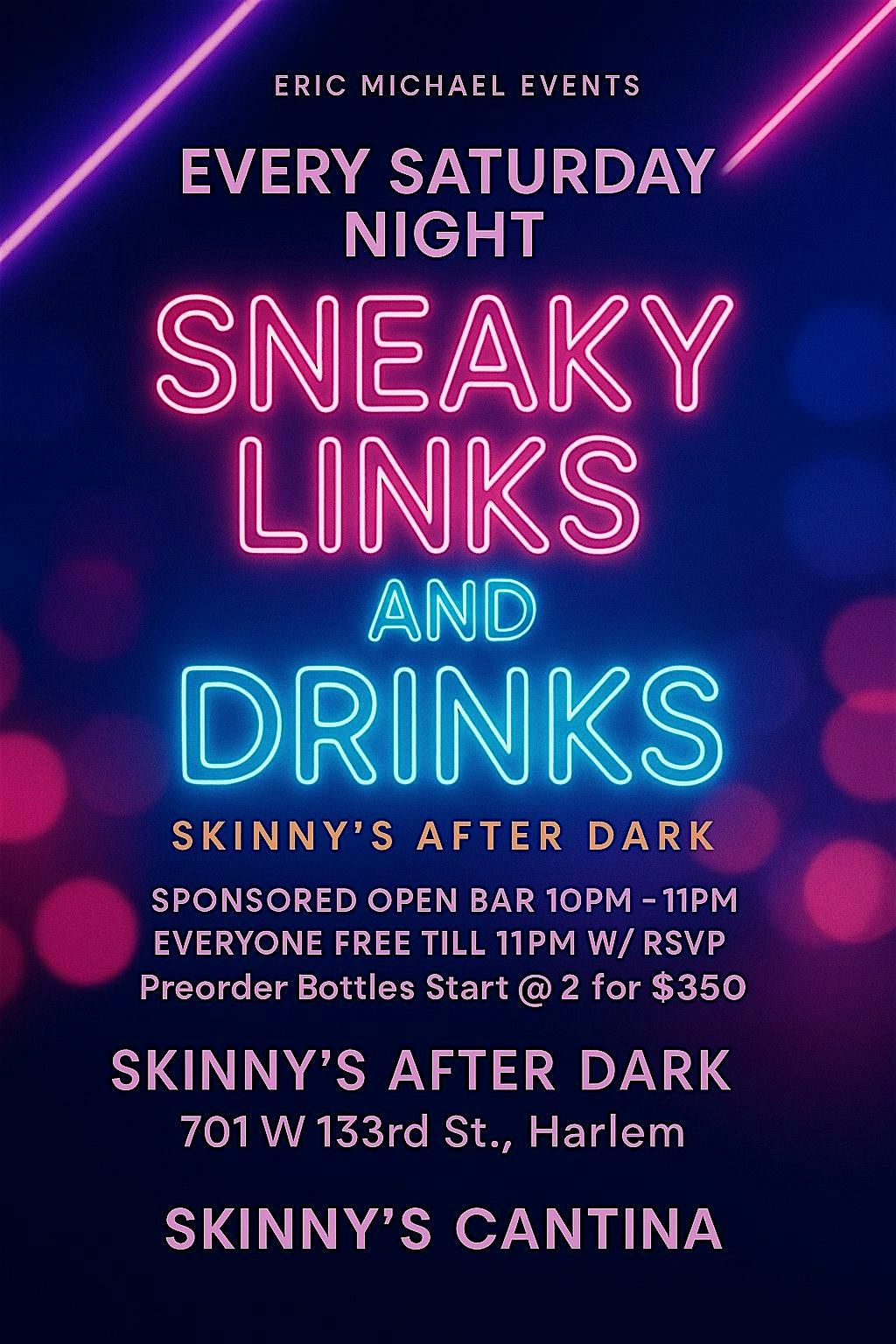 Sneaky Links and Drinks: Saturday Night in Harlem