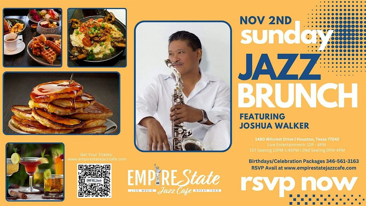 11\/2- Sunday Jazz Brunch w\/Dean James (2 PM Seating)