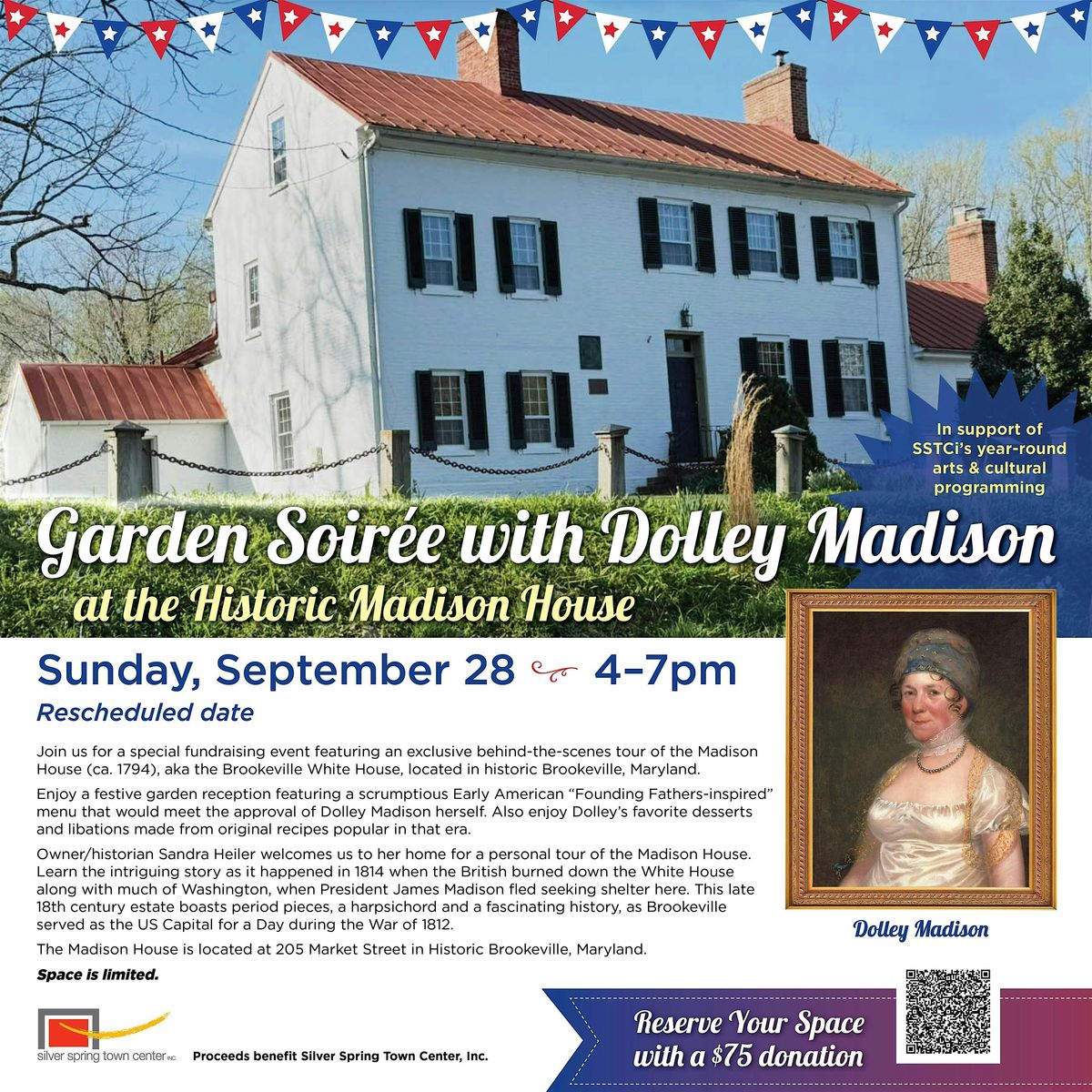 Garden Soiree with Dolley Madison at the Historic Madison House