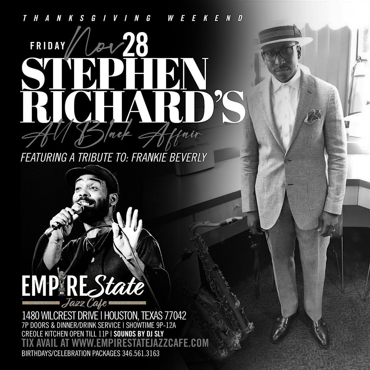 11\/28 - Stephen Richard\u2019s All Black Affair Friday