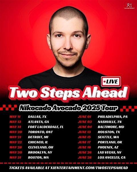 Two Steps Ahead Tour with Nikocado Avocado \u2013 Dallas