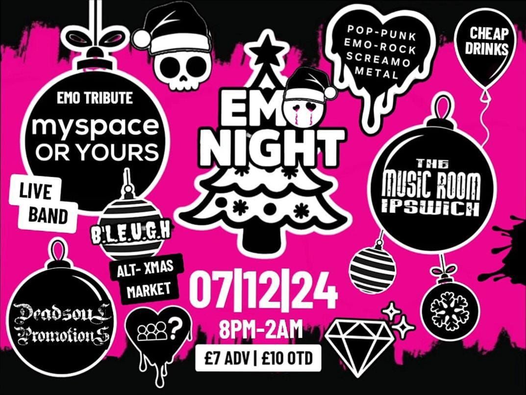 The Ultimate Emo Christmas Party - The Music Room - Ipswich 