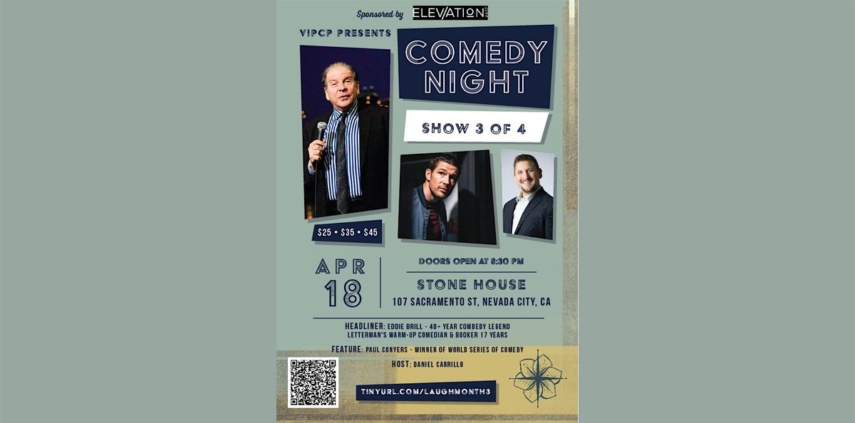 Comedy Club at Stone House Showroom April 18th