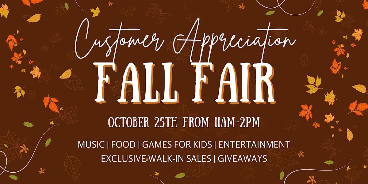Customer Appreciation Fall Fair