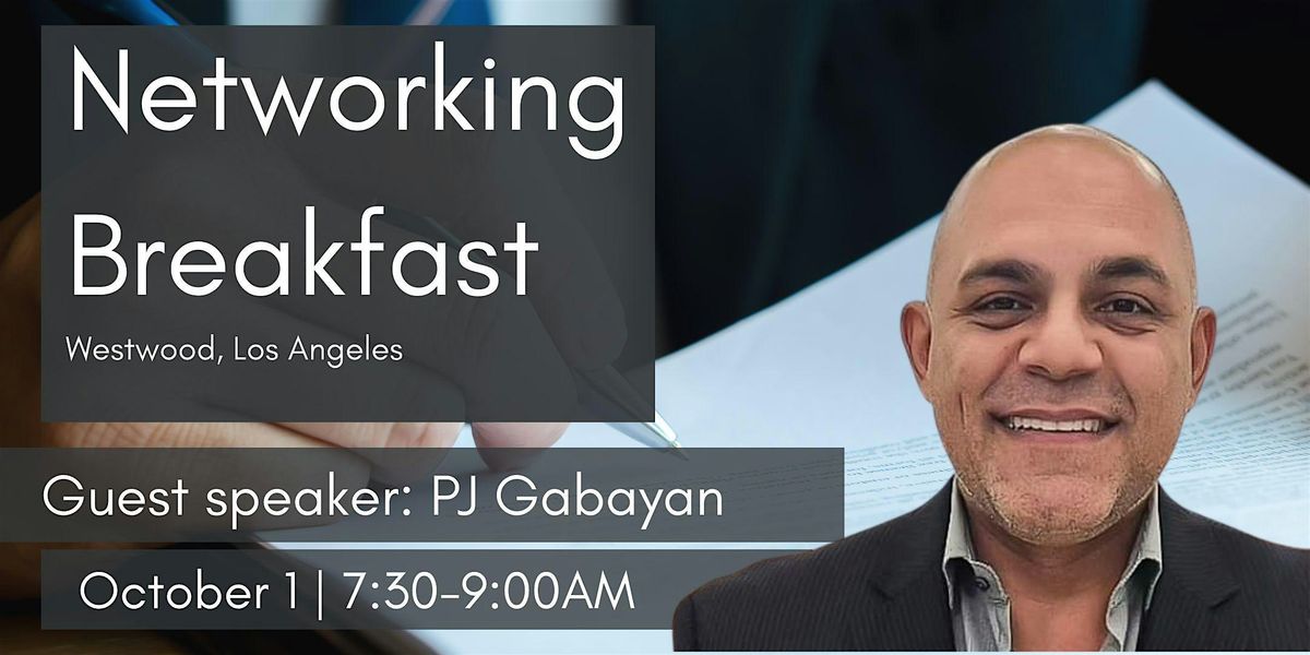 West LA Chamber of Commerce networking breakfast