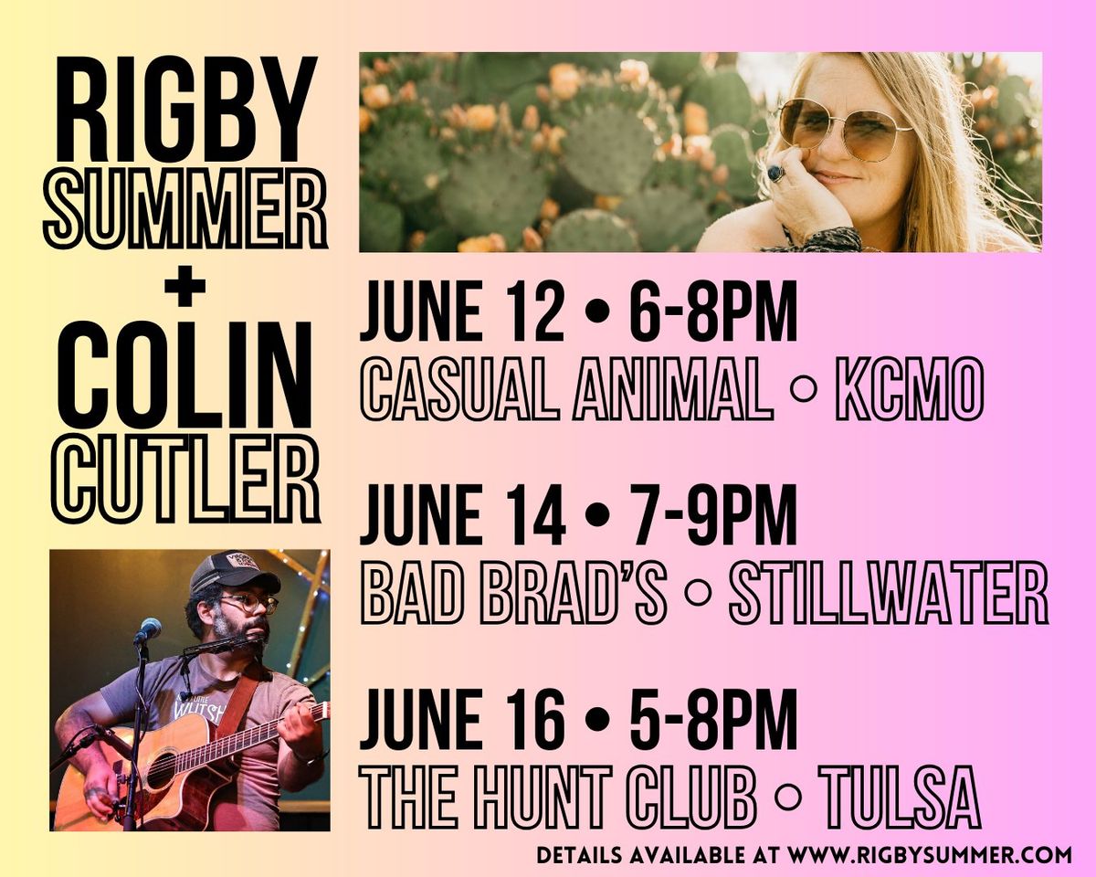 Rigby Summer & Colin Cutler Acoustic Song Swap at The Hunt Club