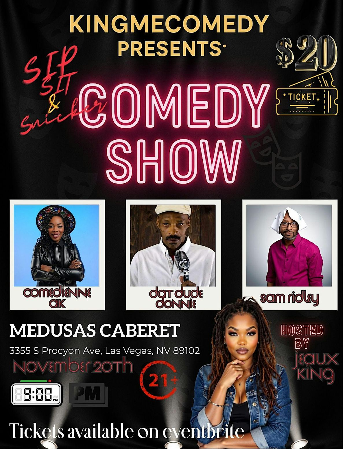 Sip Sit & Snicker Comedy Show