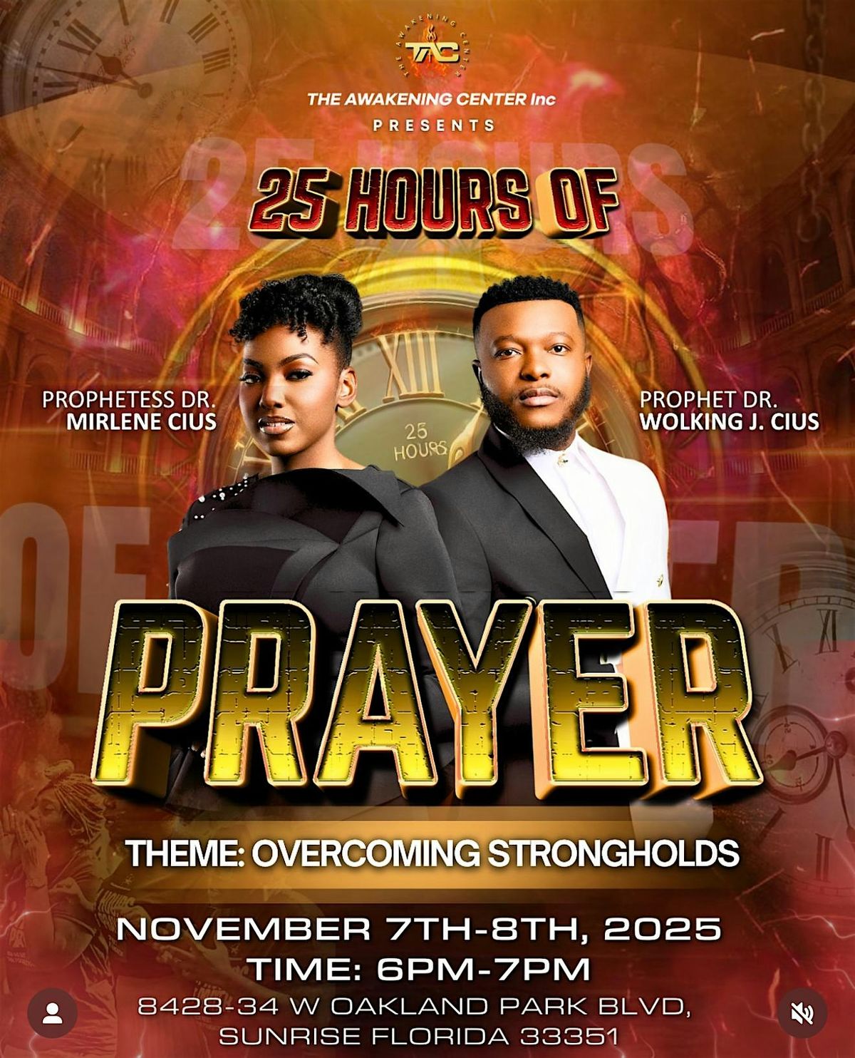 25 hours of prayer