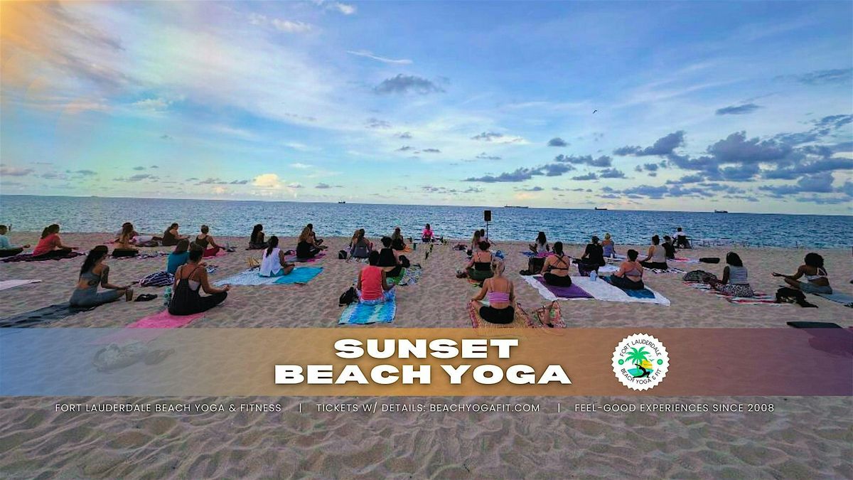 Sunset  Beach Yoga & Oceanside Meditation : Ft Lauderdale Beach