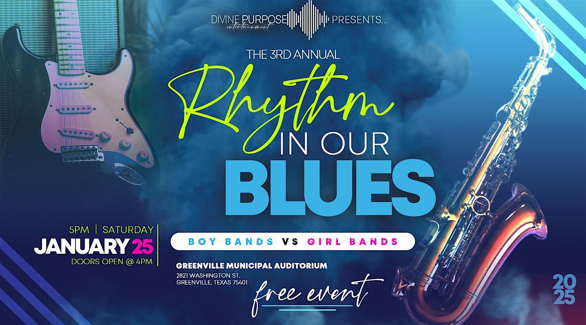 Join Us for the 3rd Annual Rhythm In Our Blues Concert!