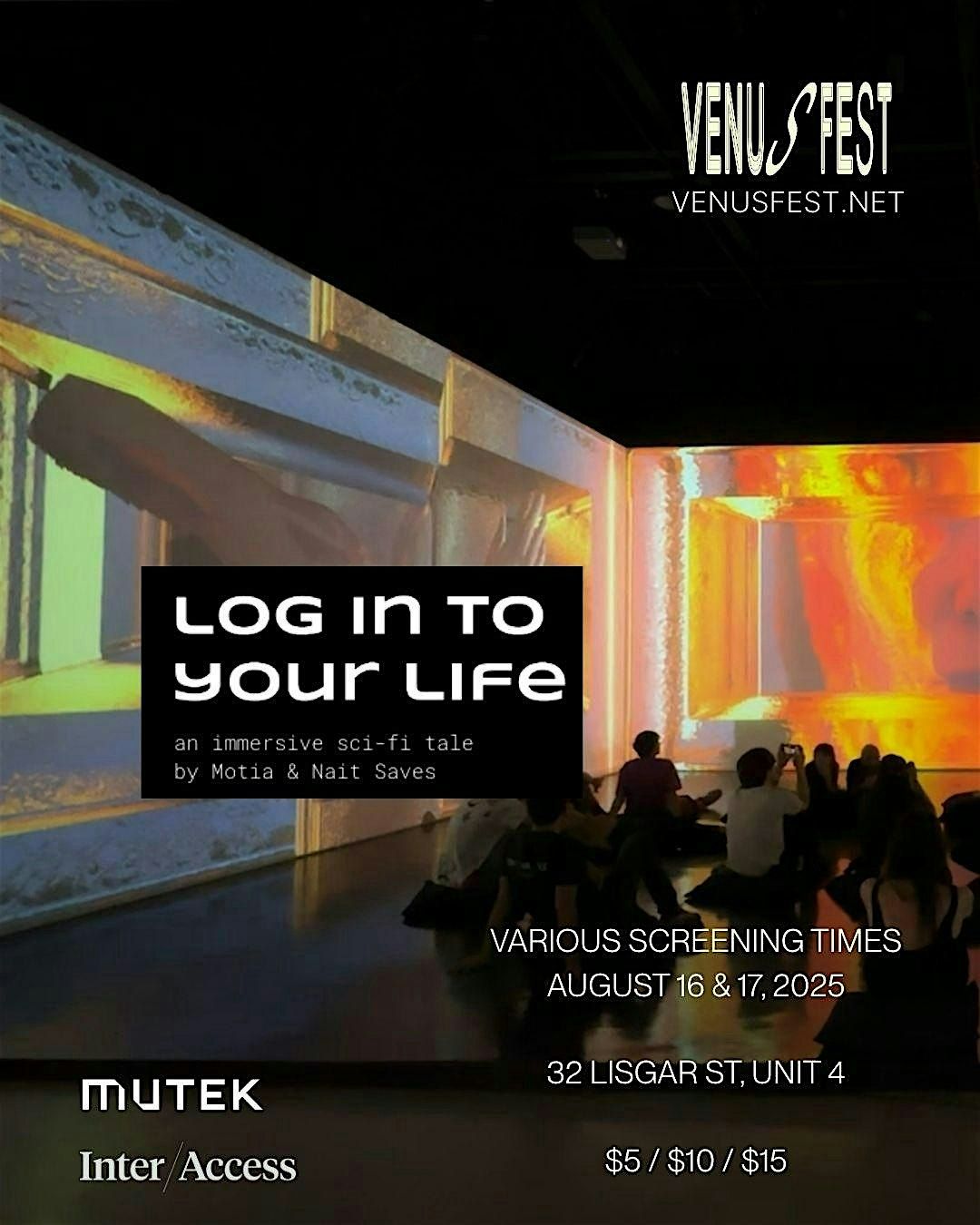 Venus Fest x MUTEK present: LOG IN TO YOUR LIFE