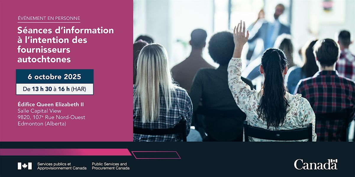S\u00e9ance d'information pour les entreprises autochtones