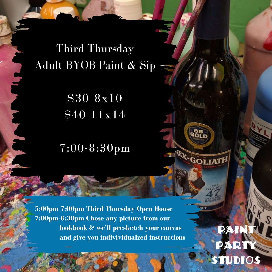 Third Thursday Adult BYOB Paint & Sip