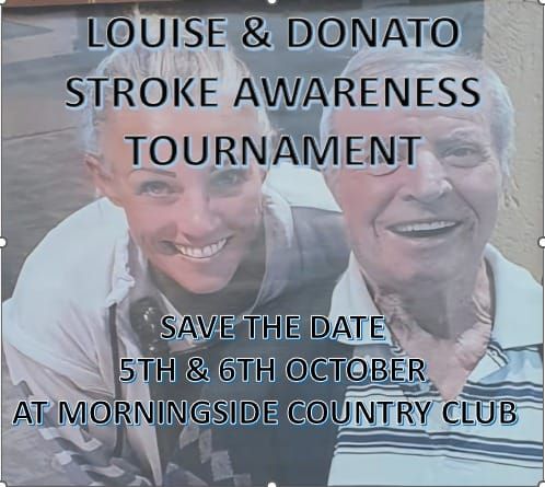 Louise Evans and Donato Fontanella stroke Awareness Tournament