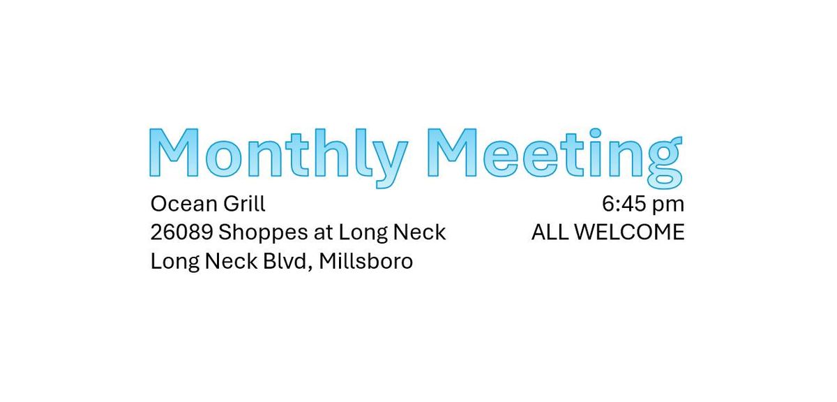 Regular Monthly Meeting - March 11, 2025