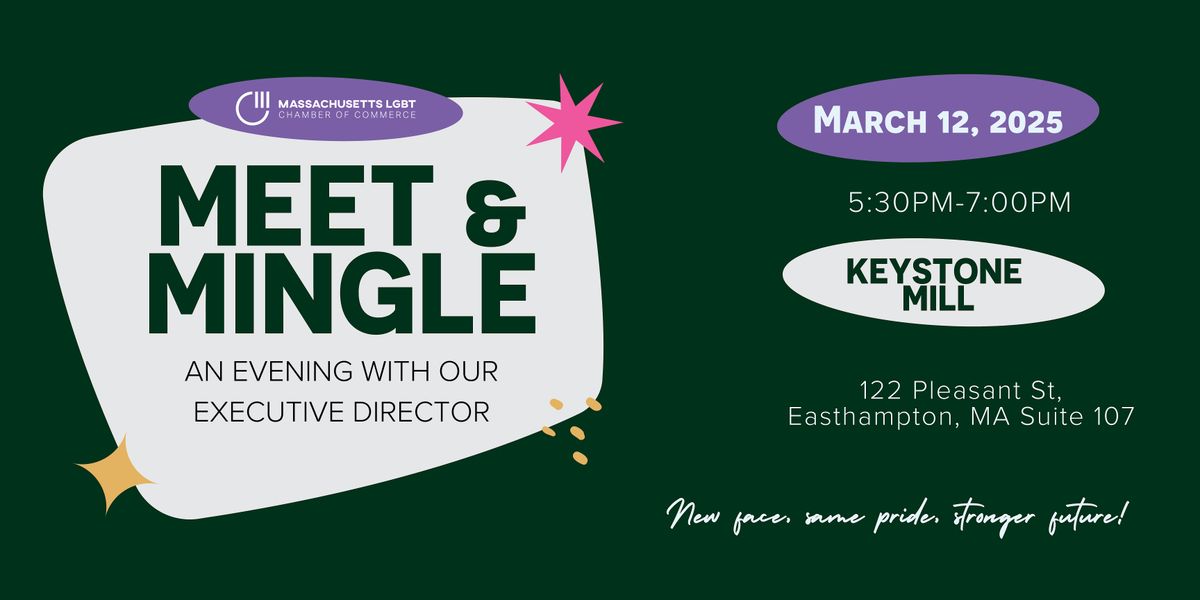 Meet & Mingle: An Evening with Our Executive Director