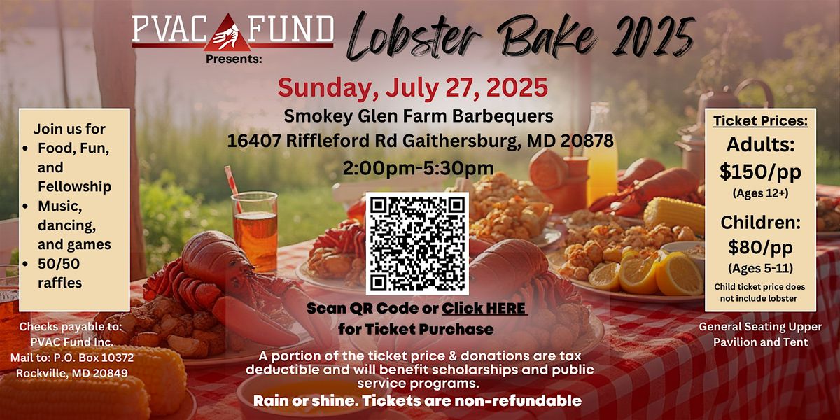 2025 PVAC Fund, Inc. Lobster Bake