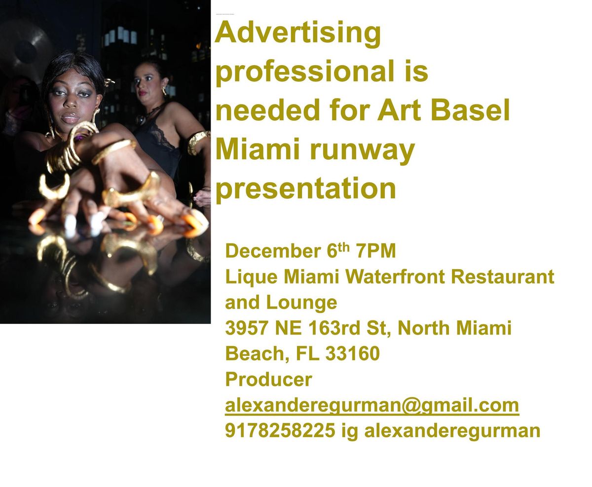 Miami Art Basel Fashion Show