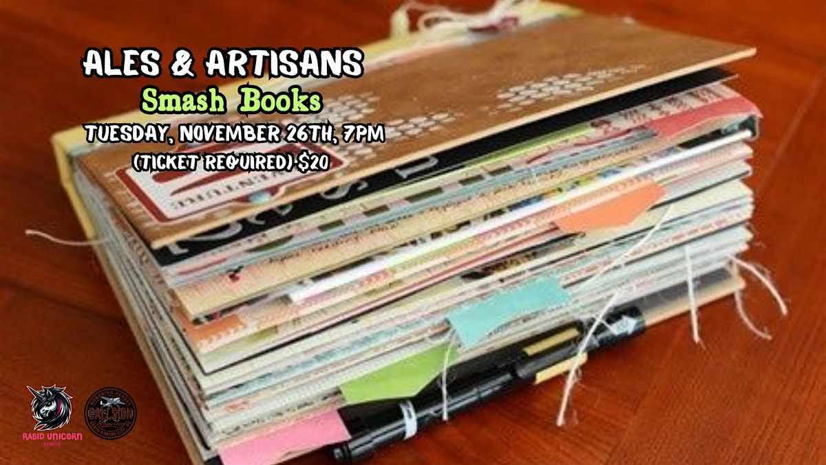 Ales & Artisans - Smash Books - TICKET IS ON CHEDDAR UP