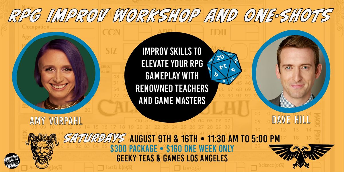 RPG IMPROV WORKSHOP AND ONE-SHOTS
