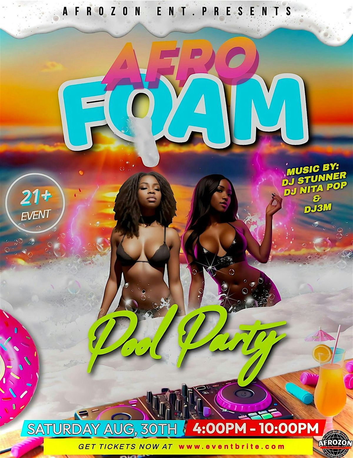 AFRO FOAM POOL PARTY