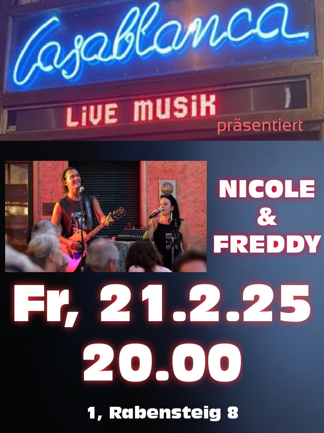 Nicole&Freddy\/Fr,21.2.\/Casablanca\/20Uhr