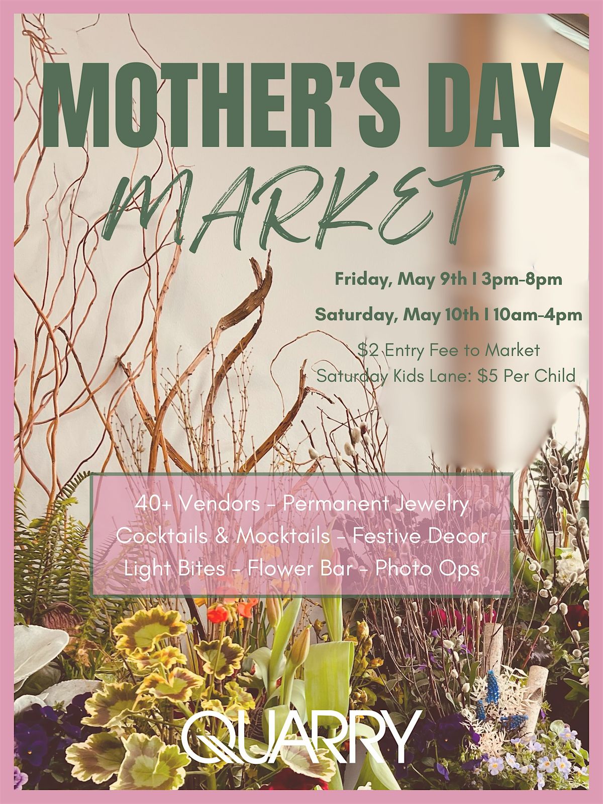 Mother's Day Spring Market w\/Giggle Garden Kids Lane