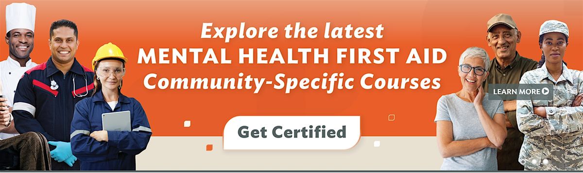 Mental Health First Aid - In Person one day course