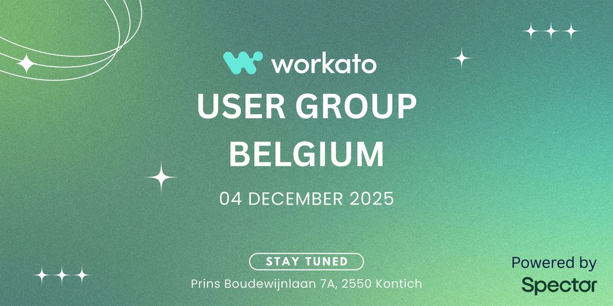Workato User Group Belgium - December 2025