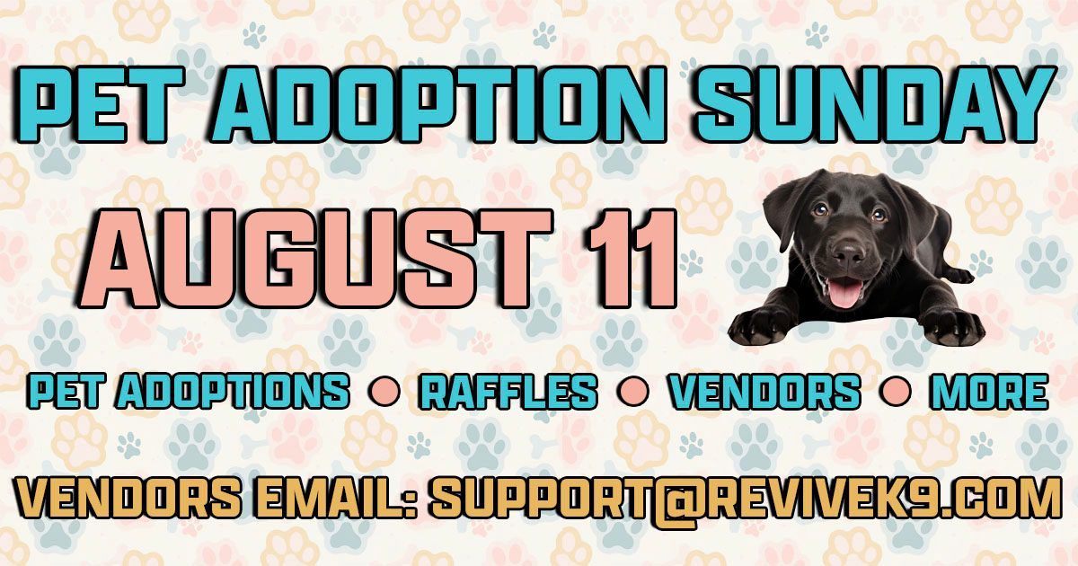 Pet Adoption Sunday