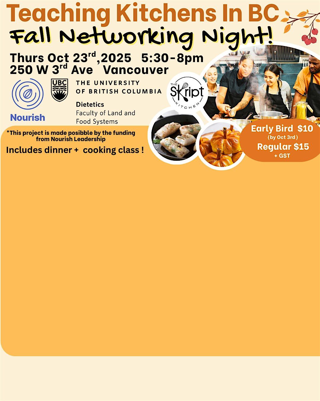 Teaching Kitchens in BC Networking Night