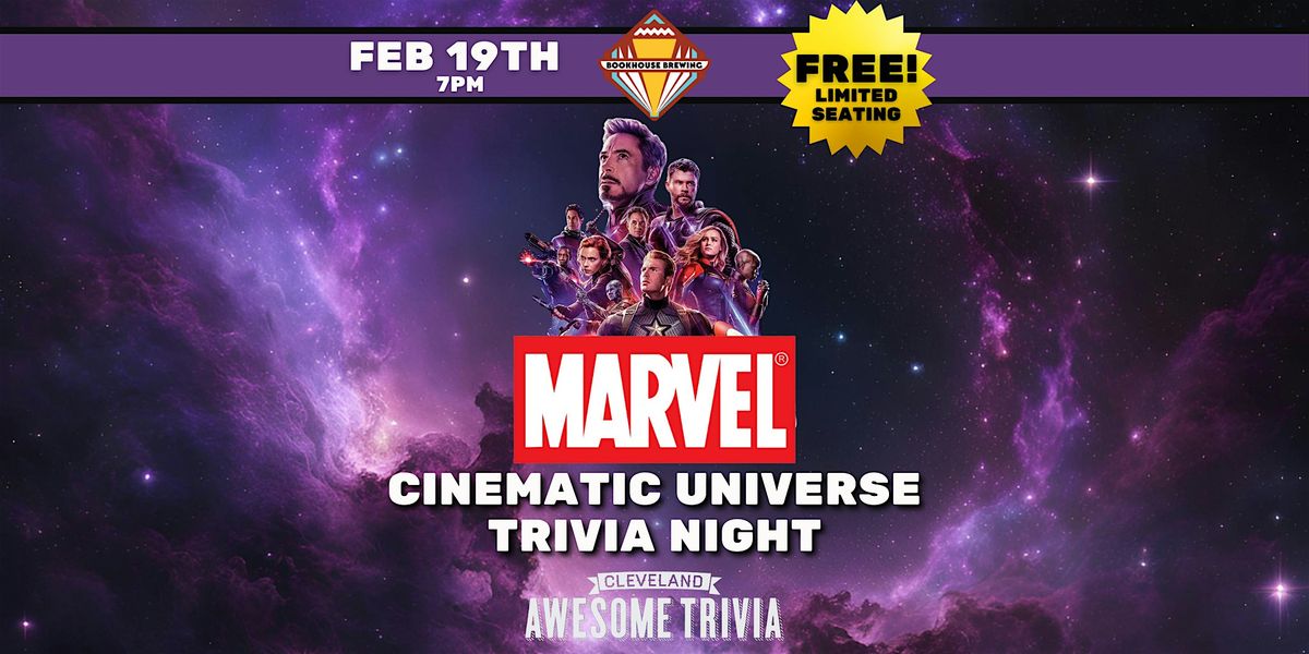 Marvel Cinematic Universe Trivia at Bookhouse Brewing