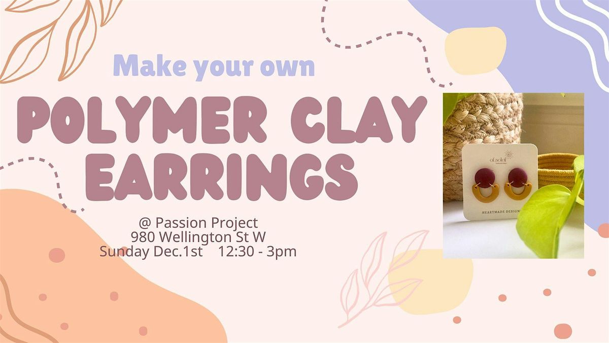 Polymer Clay Earrings Workshop! DIY Clay Jewellery