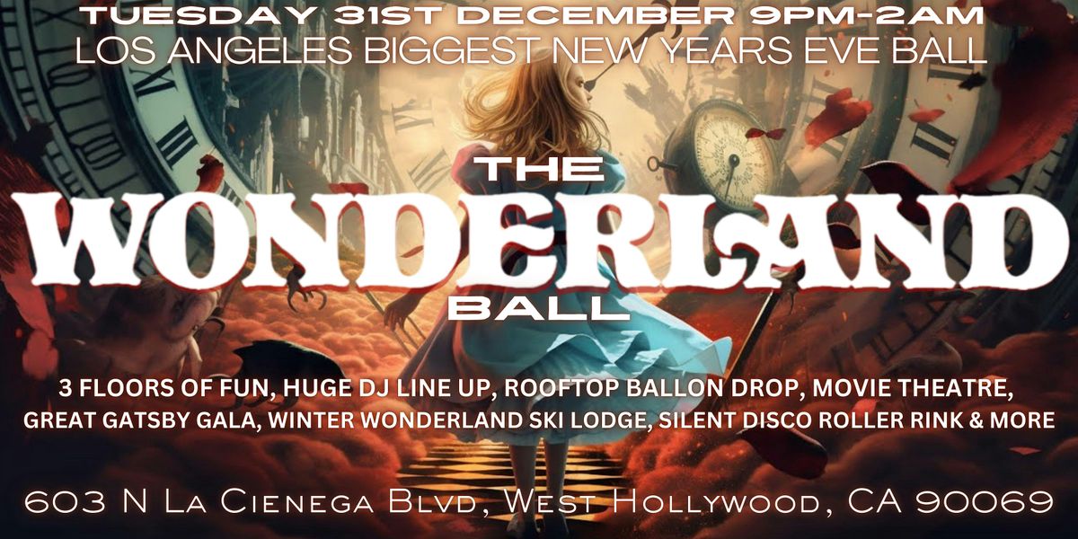 NYE WONDERLAND BALL, FINAL DAY FESTIVAL  & GREAT GATSBY GALA