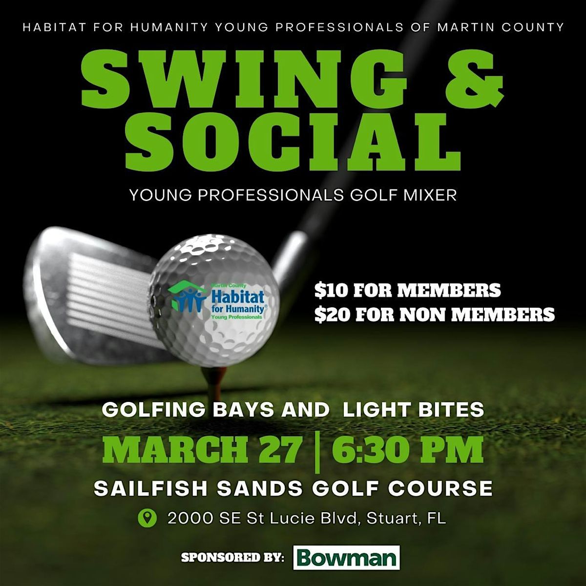 Habitat Young Professionals Golf Mixer