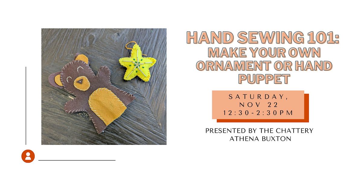 Hand Sewing 101: Make Your Own Ornament or Hand Puppet
