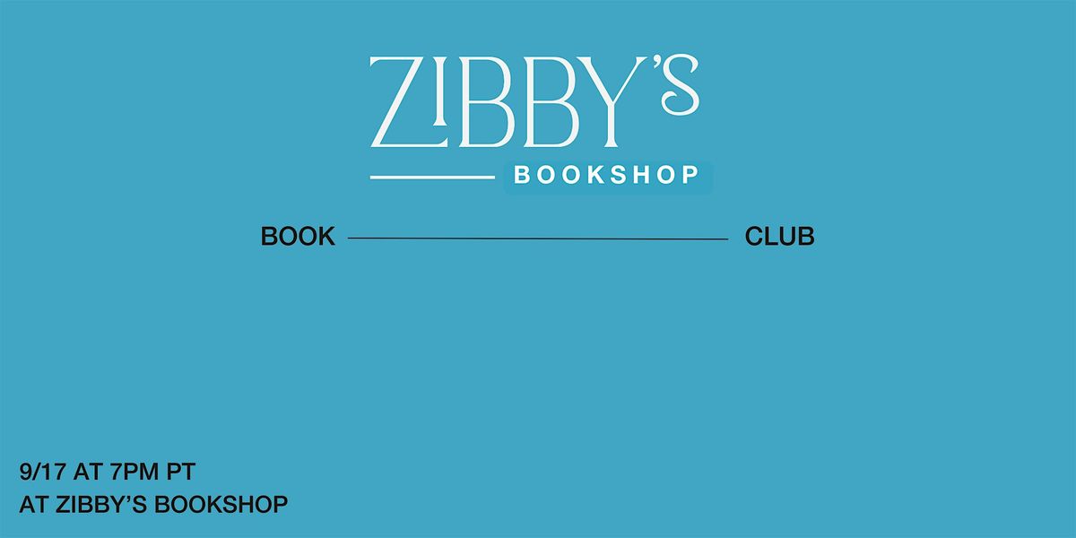 Zibby's Bookshop September Book Club