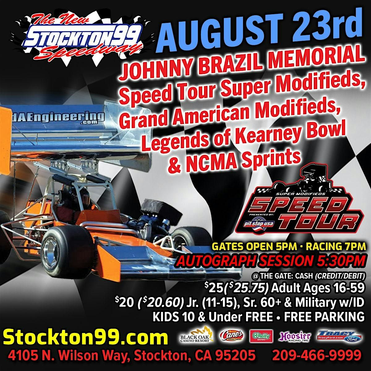 JOHNNY BRAZIL MEMORIAL Speed Tour Super Modifieds & more!