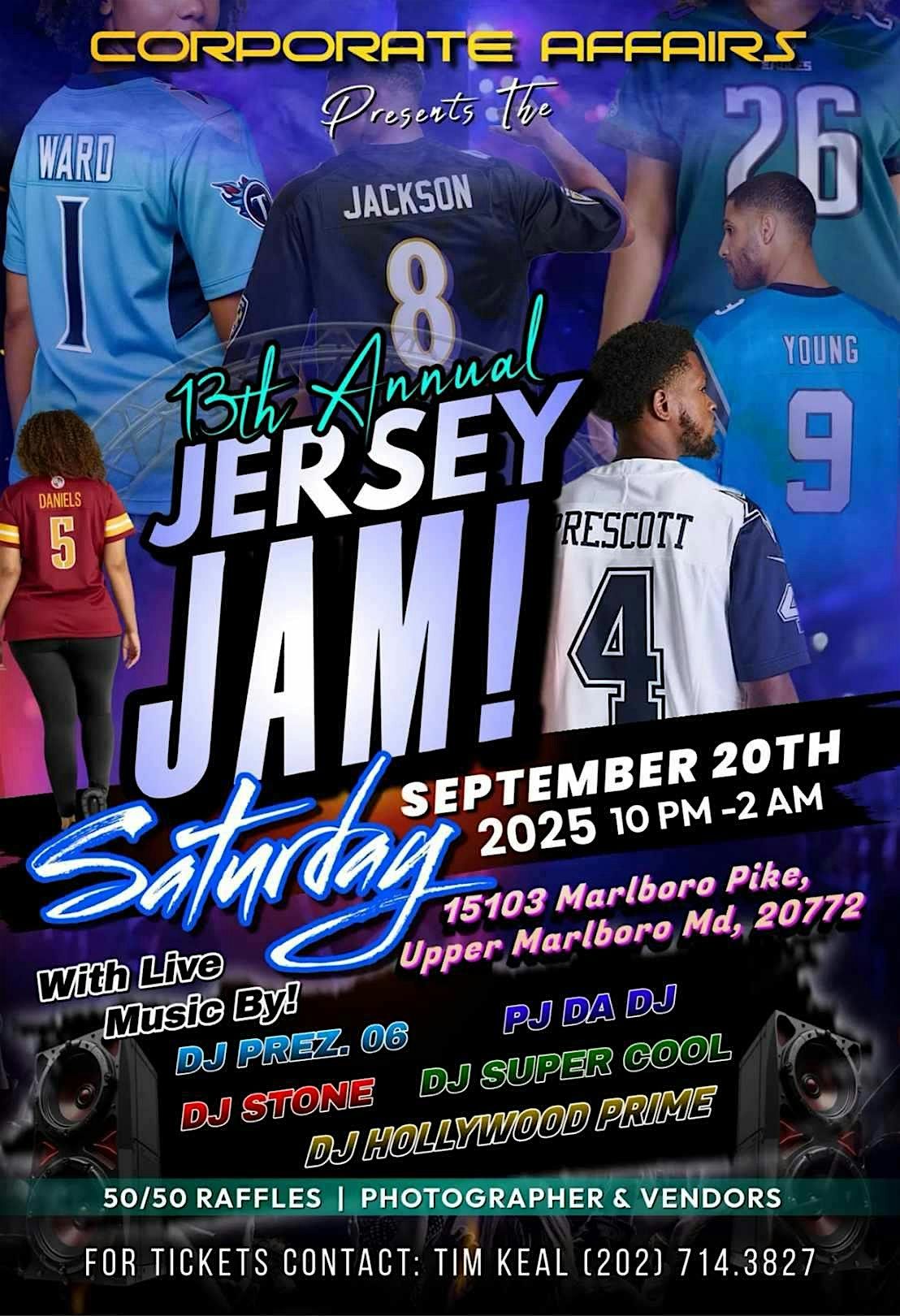 Corporate Affairs Presents The 13th Annual Jersey Jam!