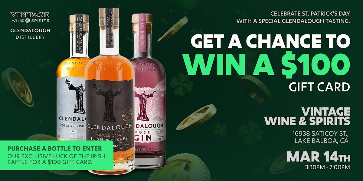 Celebrate St. Patrick\u2019s Day with a Glendalough Tasting & Raffle! \u2618\ufe0f