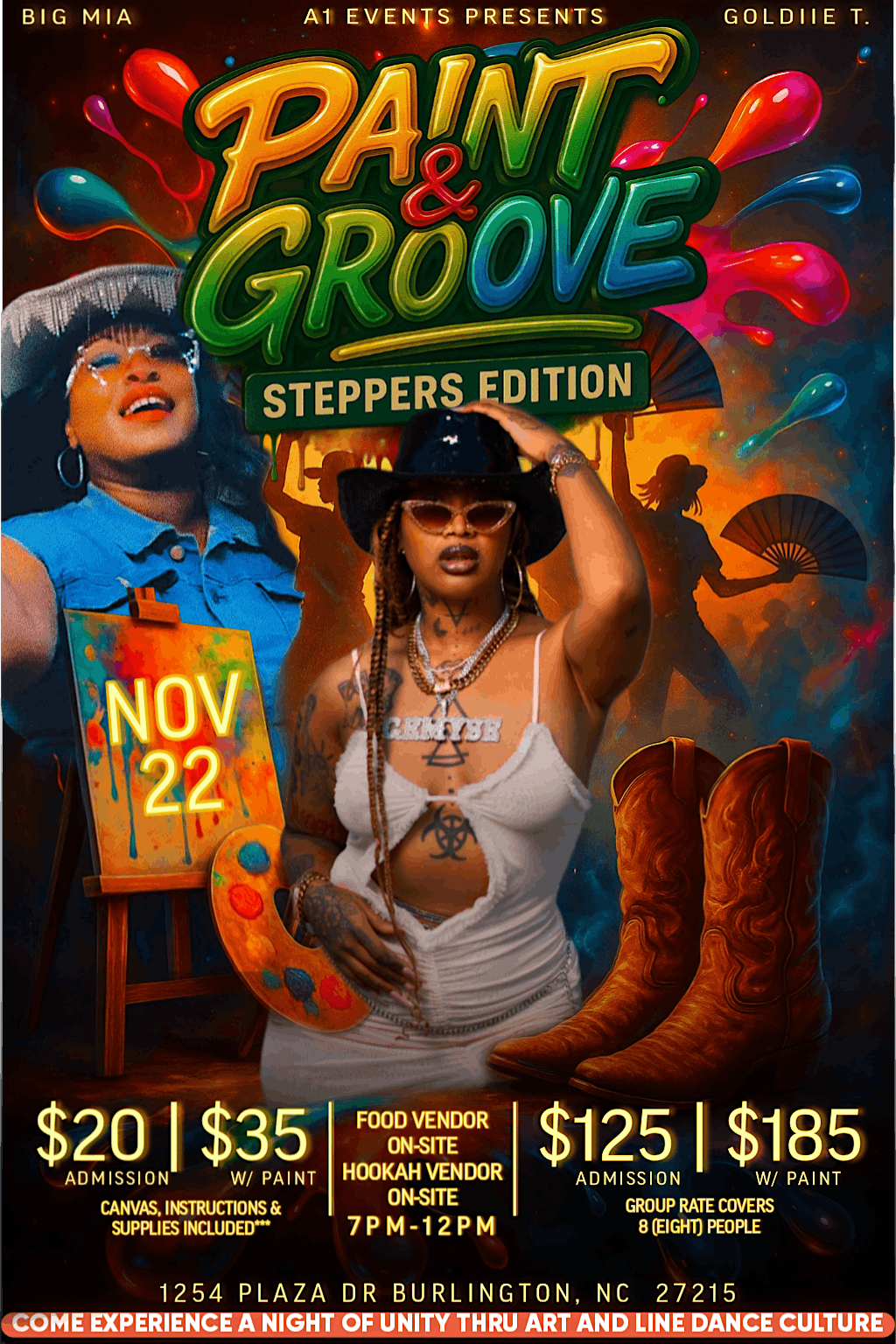 Paint and Groove: Steppers Edition