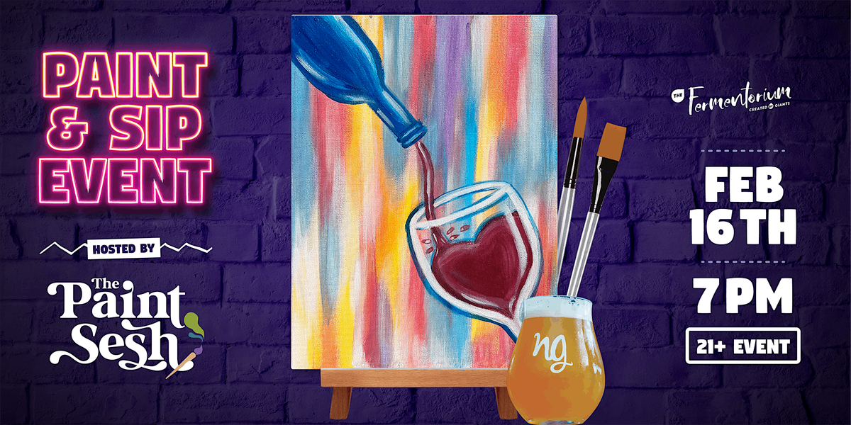 Valentines Painting Event in Cincinnati, OH \u2013 \u201cWine Time\u201d Paint & Sip