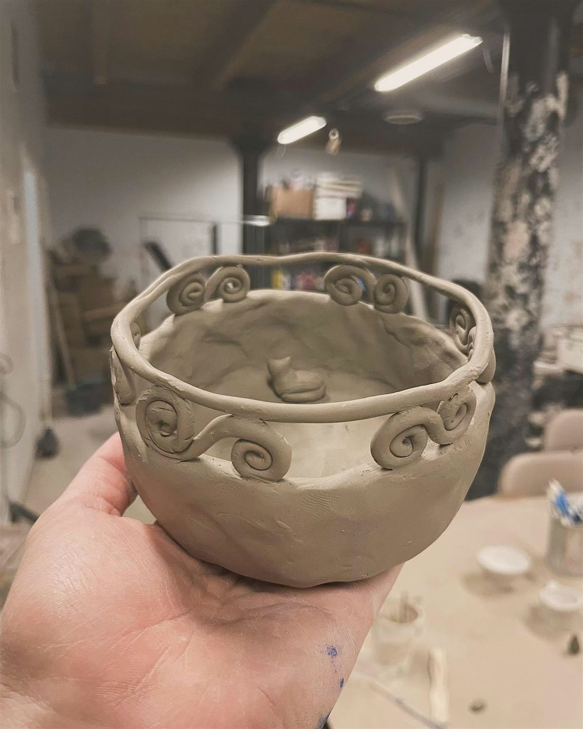 Beginner Pottery:CERAMIC MUG AND BOWL BYOB